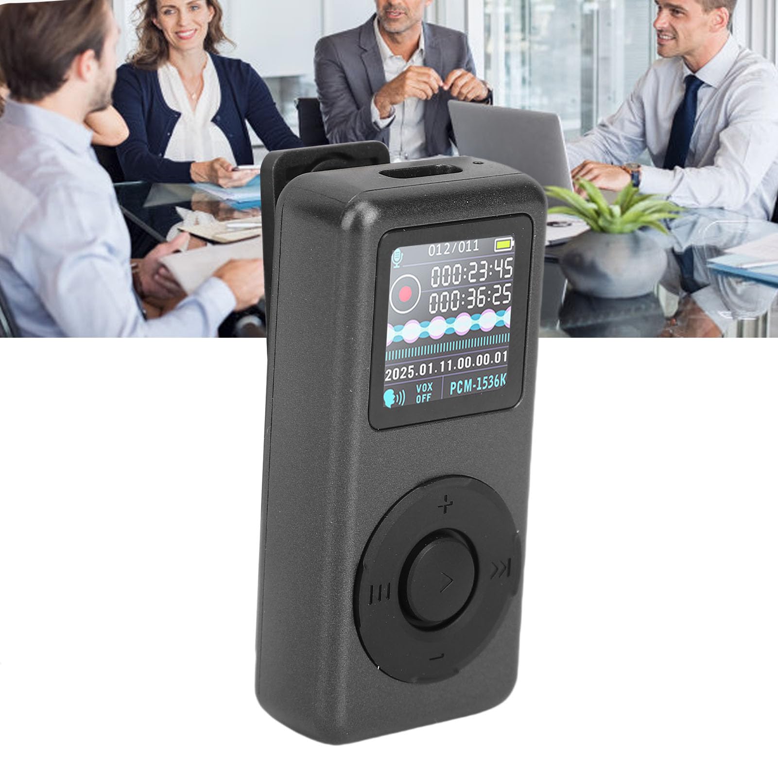 Dpofirs Clip MP3 Player, con Reducción de Ruido de Voz y Reducción de Ruido de AI, Reproductor de Música Portátil con Clip, Bluetooth, Reproducción, para Correr, Caminar, Ciclismo (64GB)