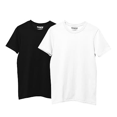 Hangout Hub Boys Regular Fit -Solids-(Pack of 2) Boys Plain Soft Cotton Kids T Shirts