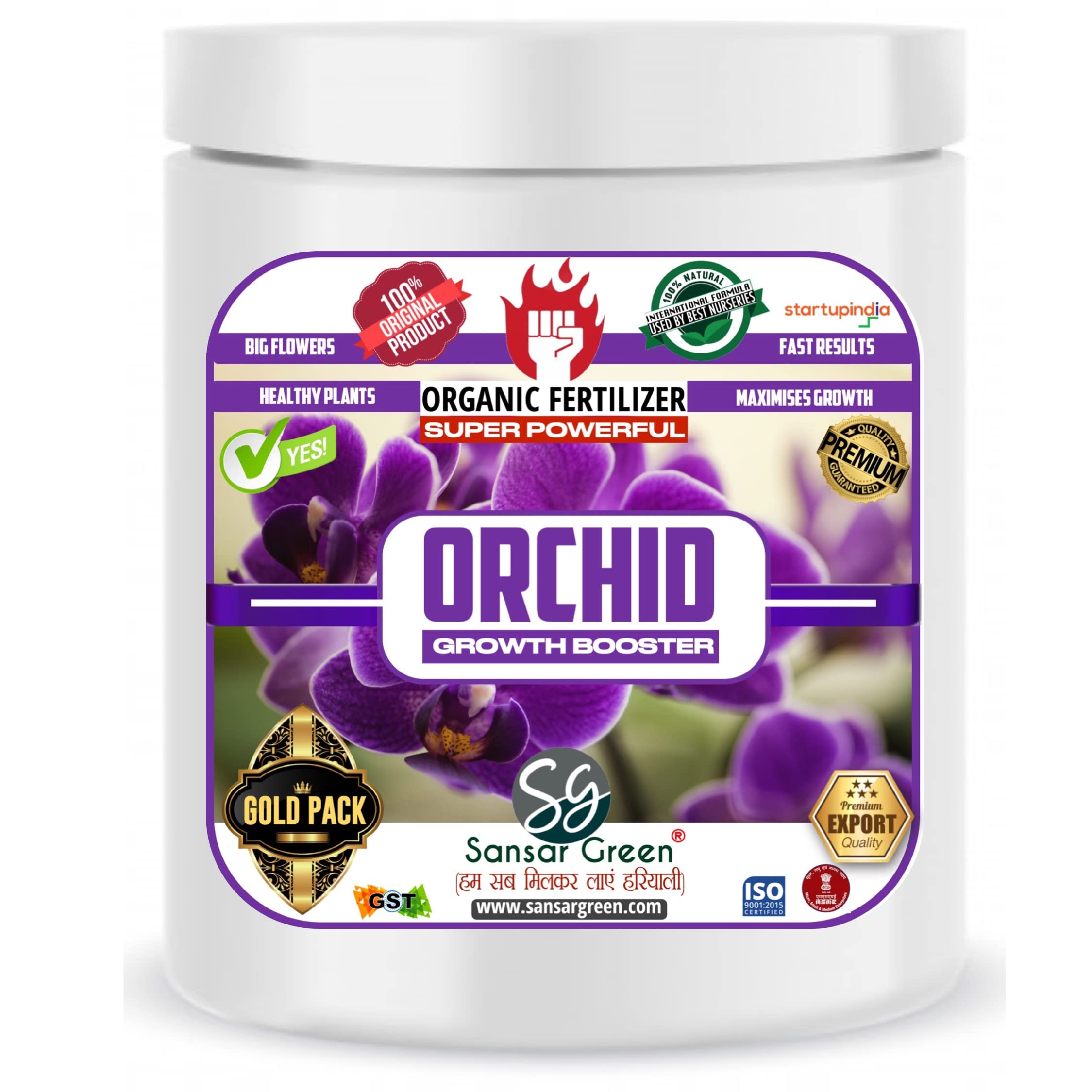 Sansar Green® Orchid Growth Booster, Premium Essential Super Powerful slow releasing Organic Fertilizer for Maximising Growth in Orchid Plants (200 gm) (B09H4856TB) Amazon Price History, Amazon Price Tracker