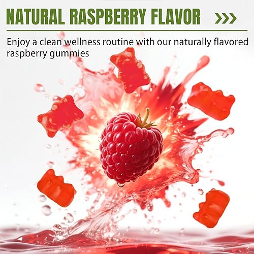 Miniatura 6 de Suplemento DHEA para mujeres, DHEA 25 mg gomitas con B6, B12, Folato y Chasteberry para apoyo energético, vegano, sabor frambuesa, 60 unidades
