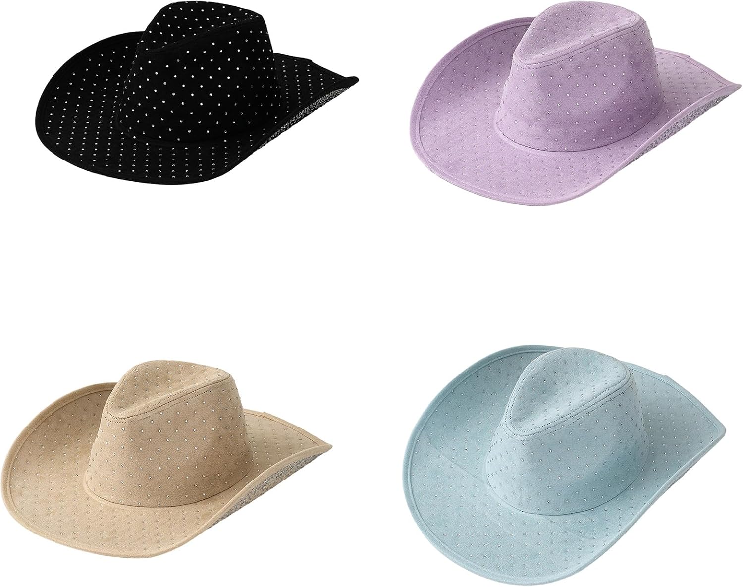 Cowboy hat,Jeweled Crystal Party Hat Bride Hat for Bachelorette Party Versatile for Club Stage Shows