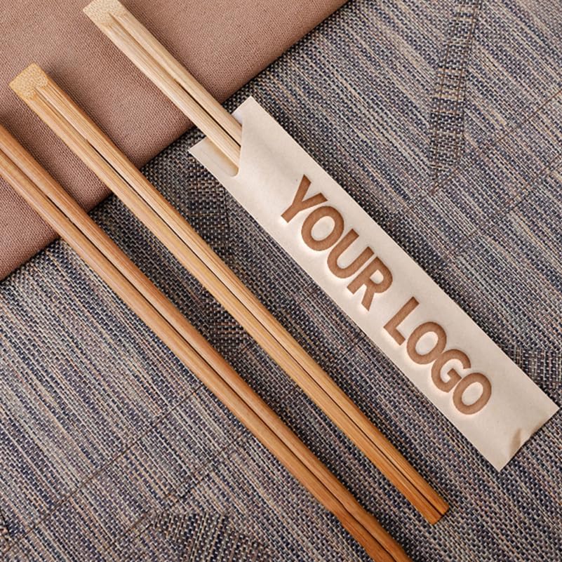 Miniatura 6 de Cabilock 100 fundas desechables de papel kraft para palillos de cocina, soporte para cucharas, bolsas de utensilios impermeables para restaurantes