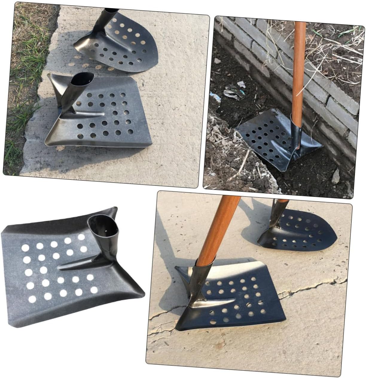 Flat Head Trench Spade Root Shovel for Landscaping Multi-use Cleaning Shovel Poultry Dung Scraper Strong Cleaning Ability