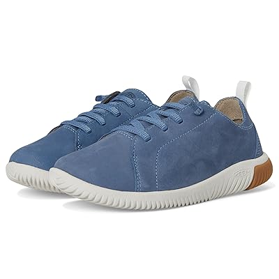KEEN Kids KNX Leather Sneaker (Little Kid/Big Kid) Kids Shoes Coronet Blue/Vapor