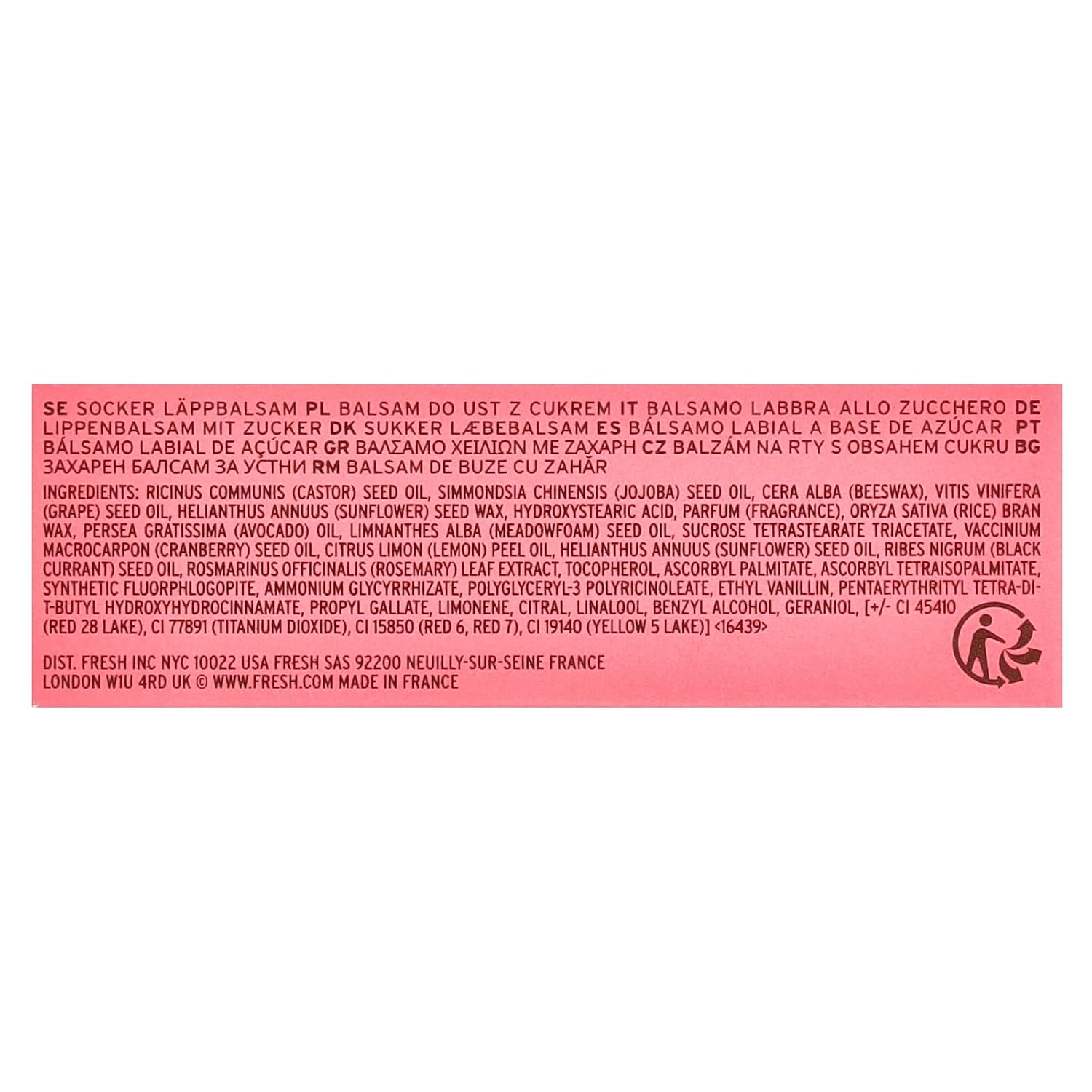 Sugar Lip Treatment - Papaya by Fresh for Women - 0.15 oz Lip Treatment