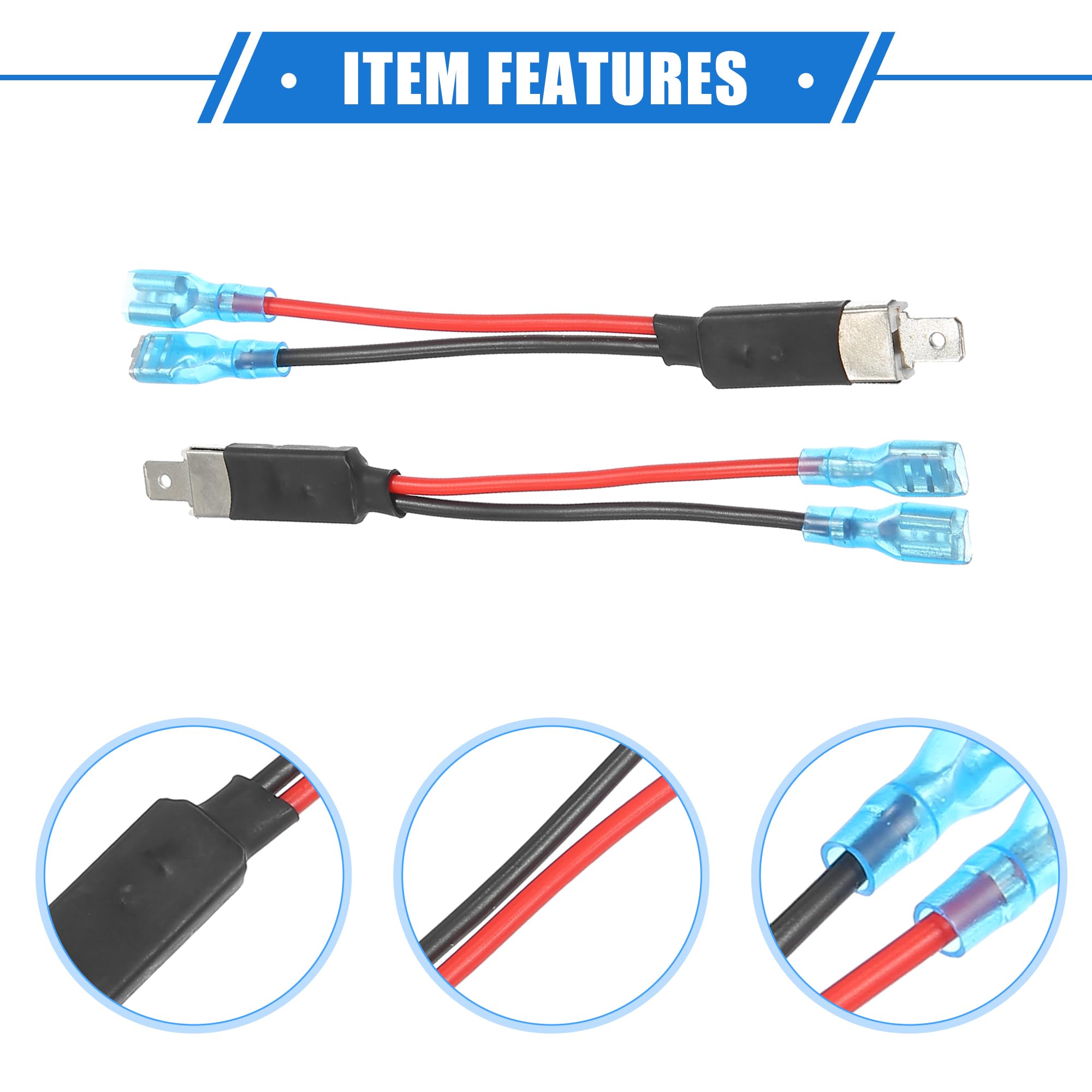 A ABSOPRO 2pz H1 Maschio LED Faro Adattatore Cablaggio Presa, Universale per Auto