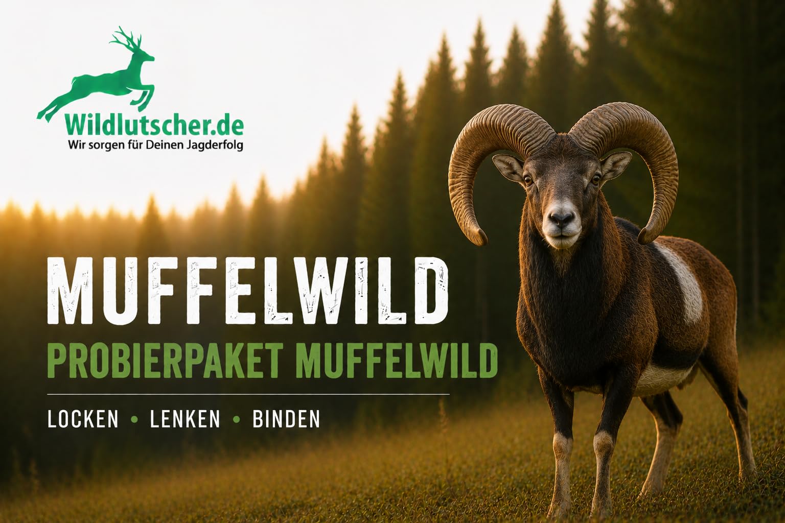 Probepaket Muffelwild – Komplettset für Muffelwild & Schalenwild | Locken, Lenken & Binden | Lecksteine, Boilies, LockPaste & WildPower Lockmittel