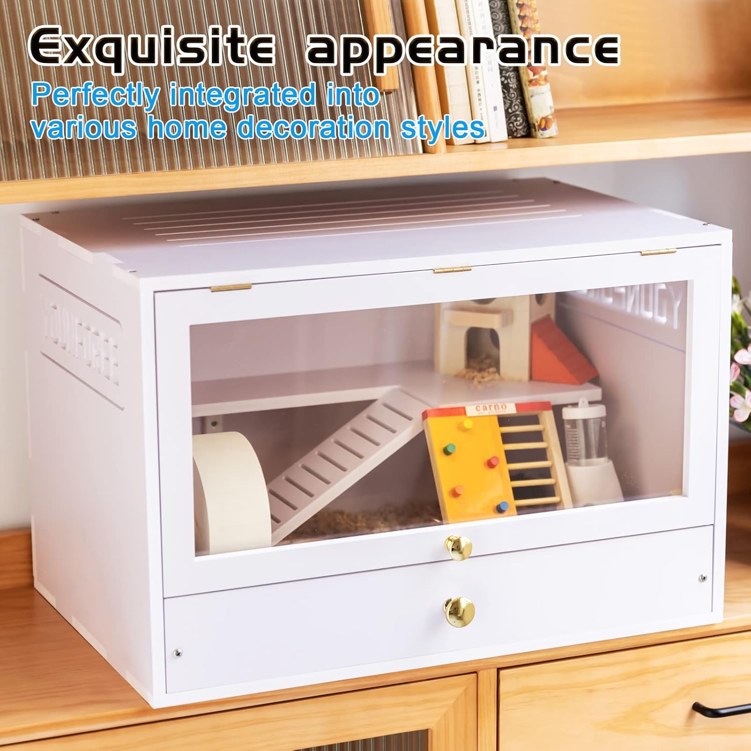 Hamster Cage, YOUNFOREE Hamster Rat Mouse Gerbil Cages House Habitats Hideout, Small Animal Cage for Hamster Gerbil Degus Mices : Pet Supplies