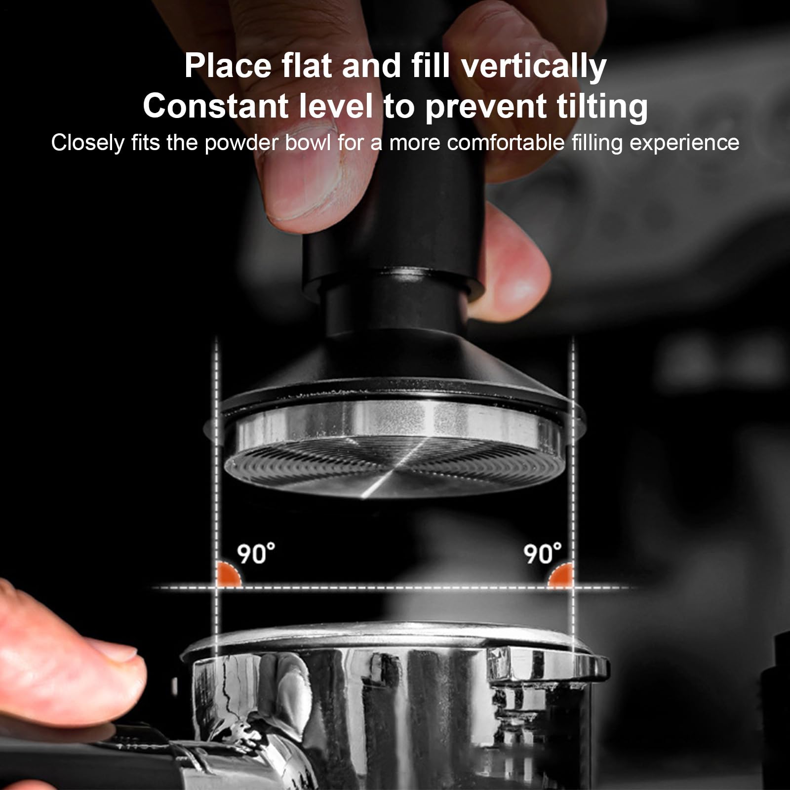 Tamper para máquina de café espresso, dosificador de café