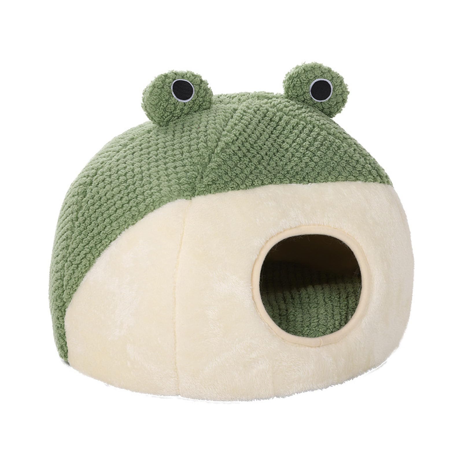Cama Cueva para Gatos, Bonita casa Cerrada de Felpa Suave con cojín extraíble y Lavable para Gatos de Interior, Cama para Mascotas (M (Grande Taille))