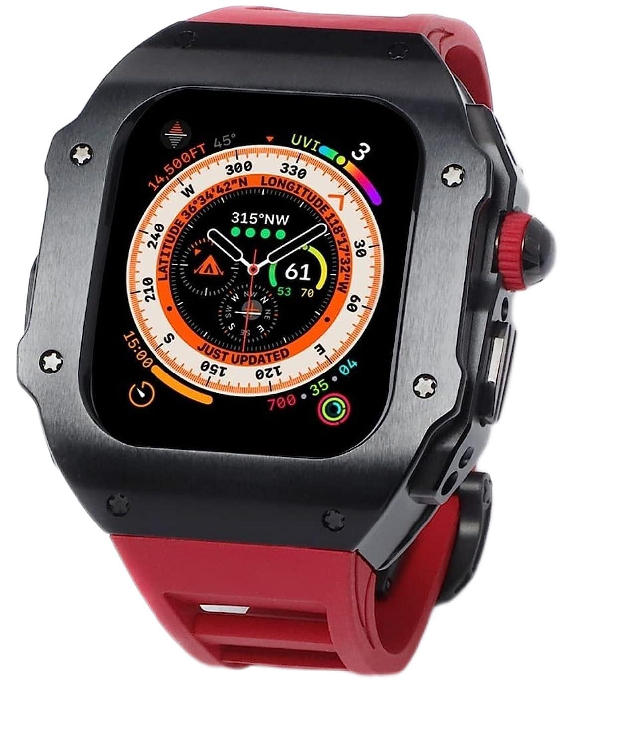 Kit de acero inoxidable VELORE para Apple Watch Ultra 8 con bisel de aleación 8