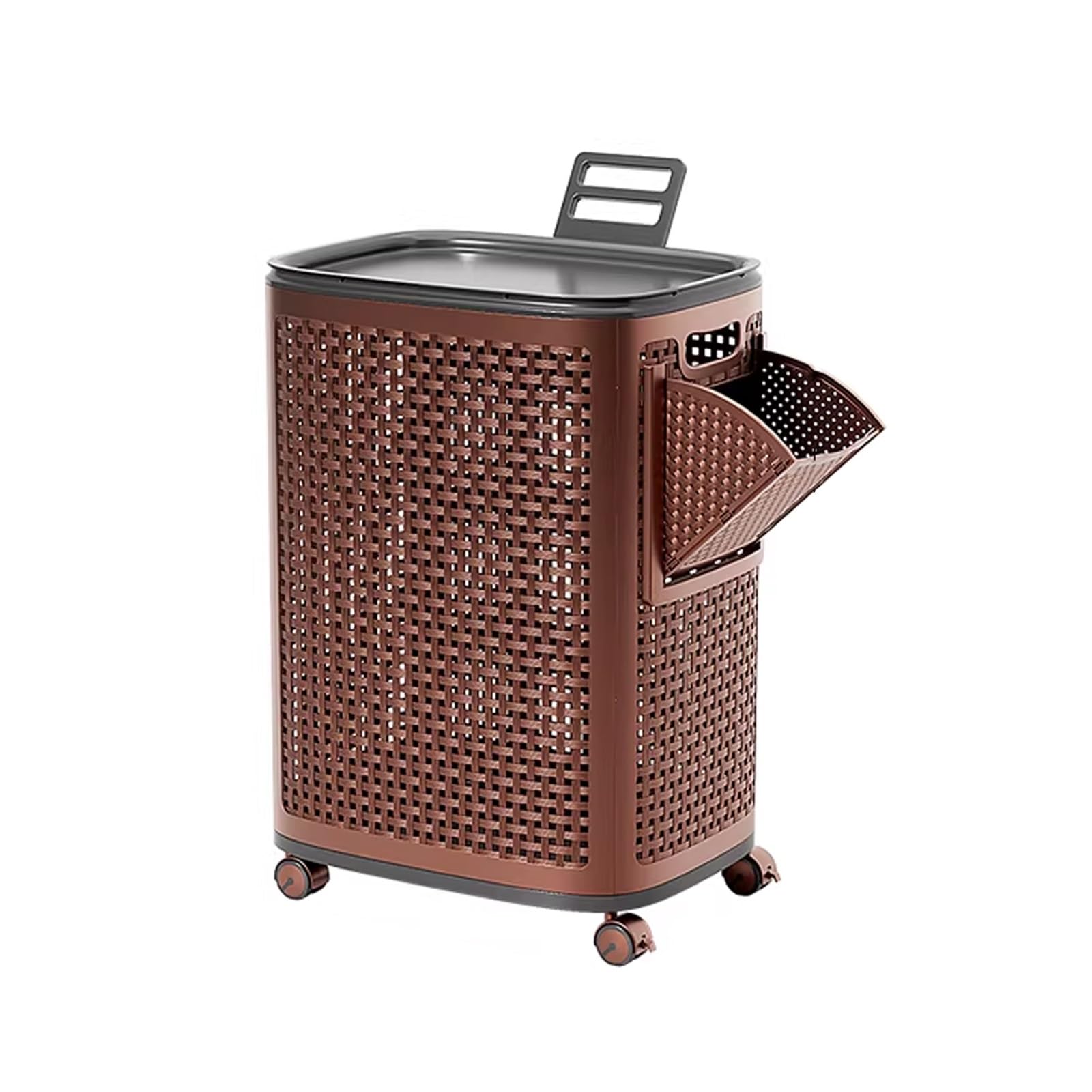 Folding Laundry Basket Household Storage Large-capacity,Tall Plastic