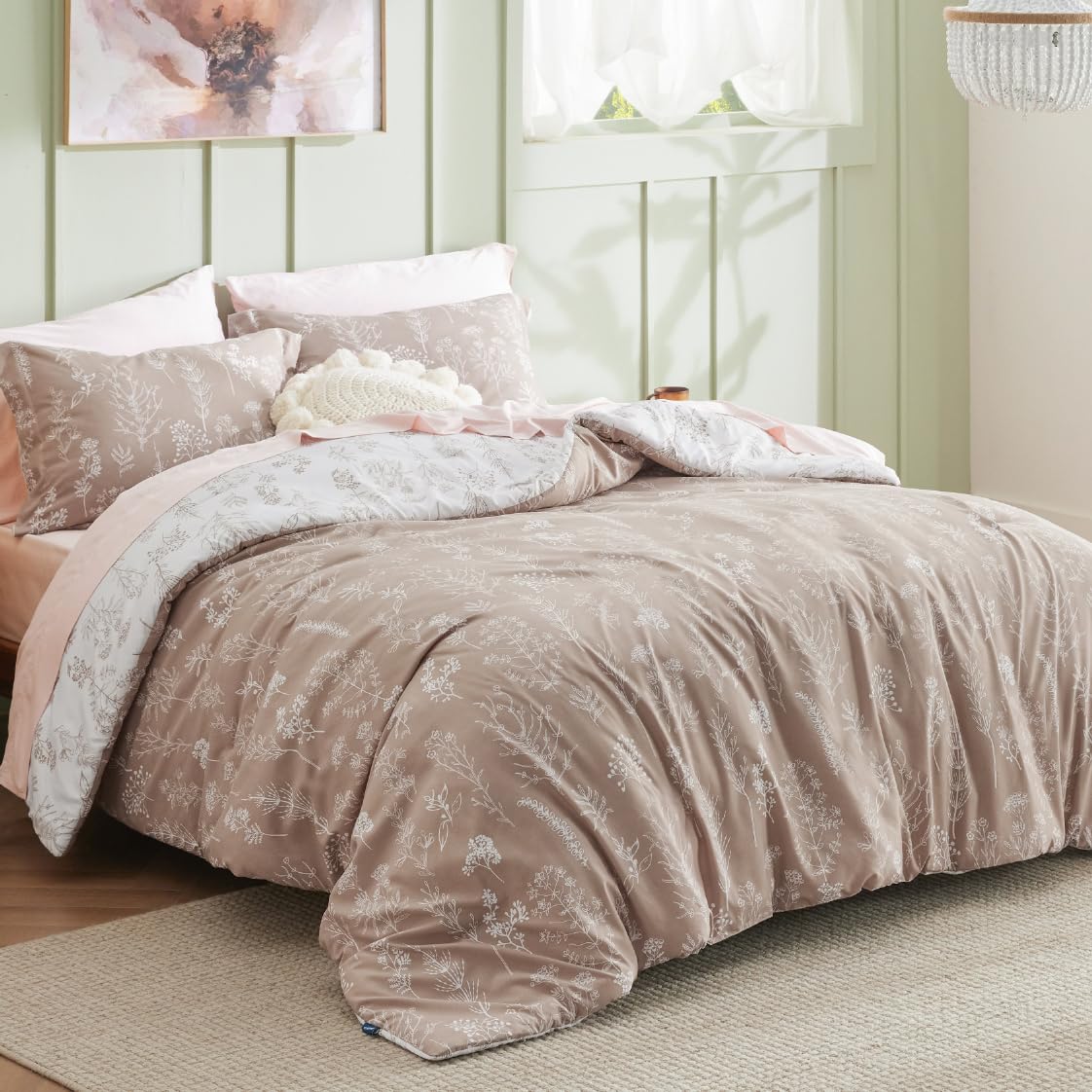 Amazon.com: Bedsure Duvet Cover Queen Size - Reversible