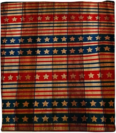 Review SENGTONG Thickened Blanket Office Nap Blanket Printed Warm Blanket American Star Spangled Flag Flannel Air Conditioning Sleeping Blanket Plush Red Throw Blanket (Yellow, One Size)