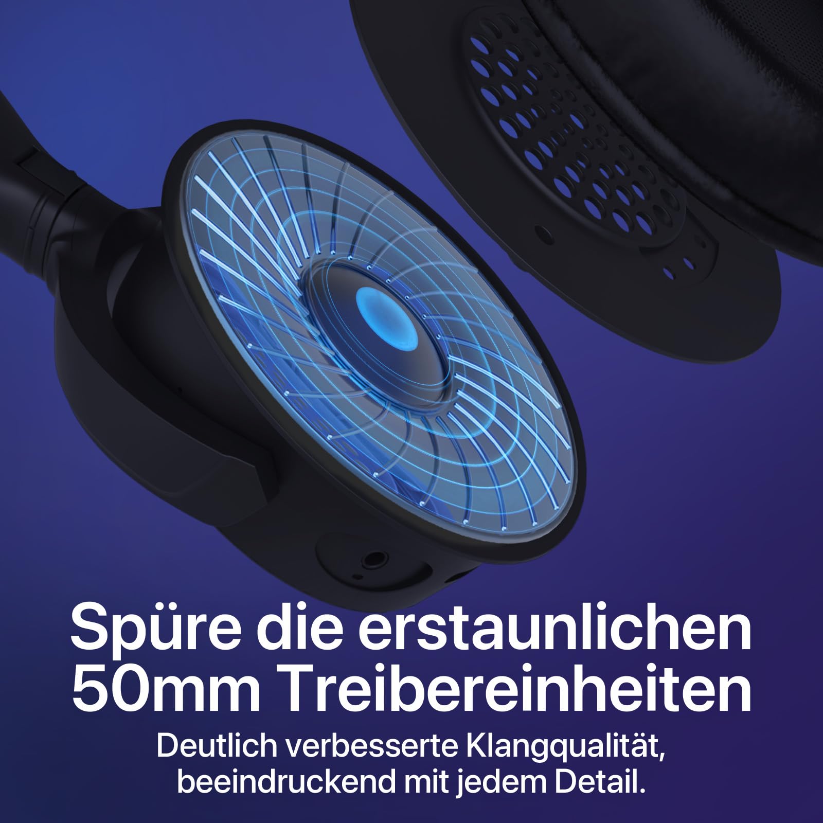 YOWU RGB Cat Ear Headphone 4, verbessertes kabelloses und kabelgebundenes Gaming-Headset mit ansteckbarem HD-Mikrofon – aktive Rauschunterdrückung, anpassbare Beleuchtung und Effekte per APP (Schwarz)