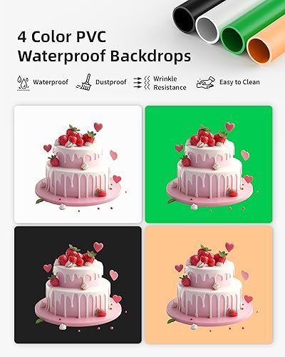 Miniatura 39 de Glendan Caja de luz fotográfica de 32 x 32 pulgadas, caja de luz grande para fotos con 3 paneles de luz, 792 cuentas LED, CRI >95, kit de tienda