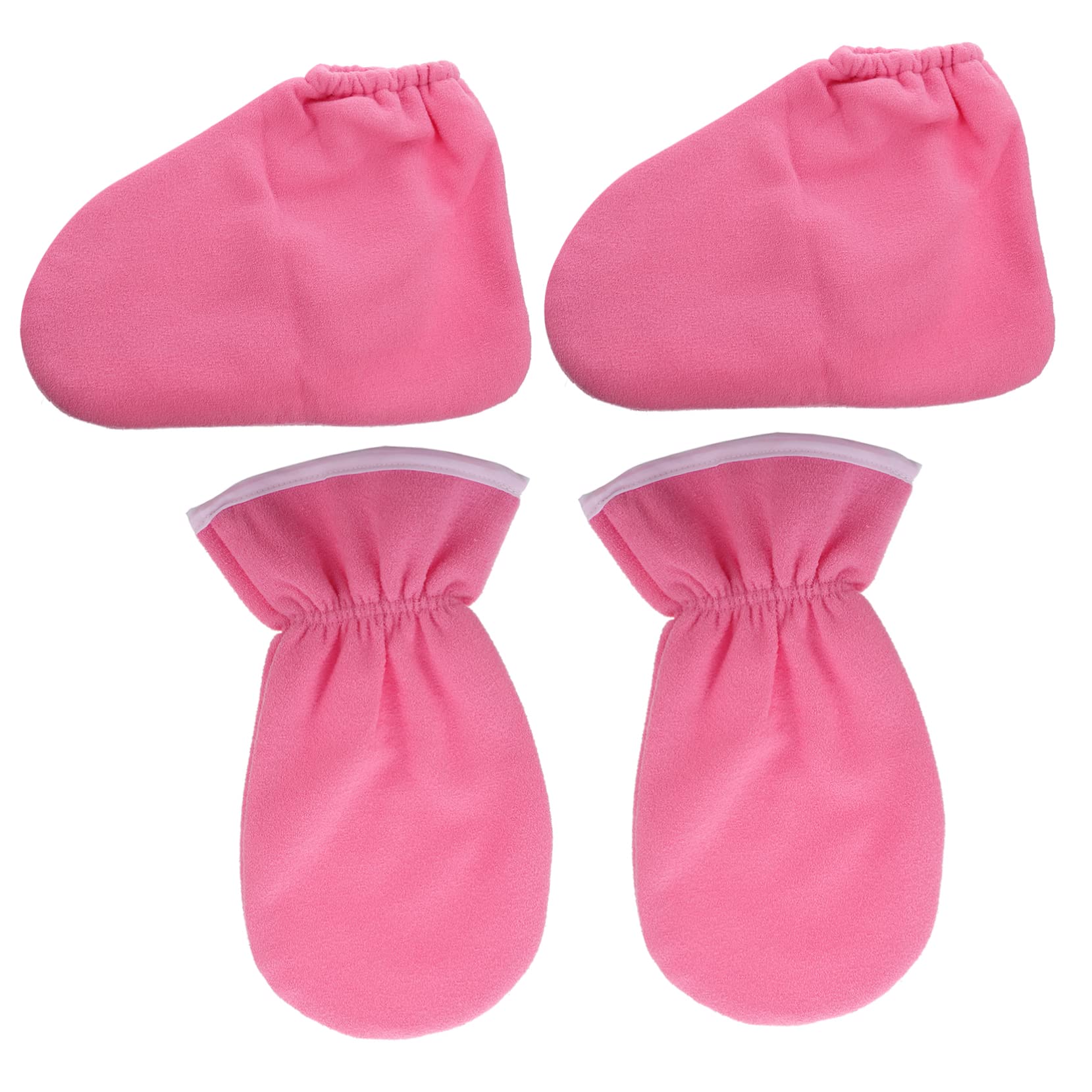 4Pcs Spa Paraffin Wax Gloves Booties Reusable Hand Foot Covers for Deep Moisturizing Treatment Durable Comfortable for Skin Nourishment Care