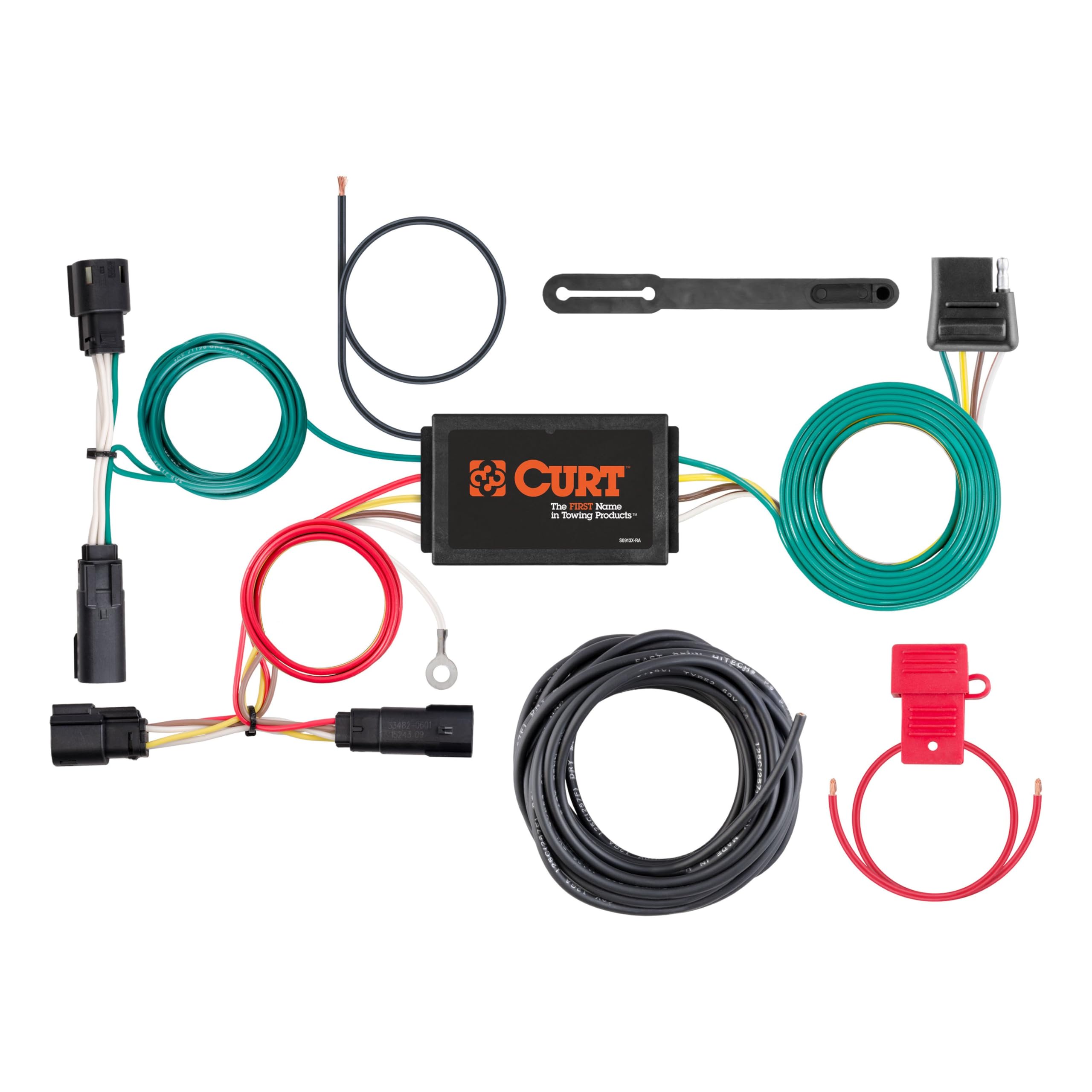 Photo 1 of CURT 56320 Vehicle-Side Custom 4-Pin Trailer Wiring Harness fits 2017-2018 Escape excluding SE | Plug and Play Connectors | Powers Taillights, Brake Lights and Turn Signals on Trailer