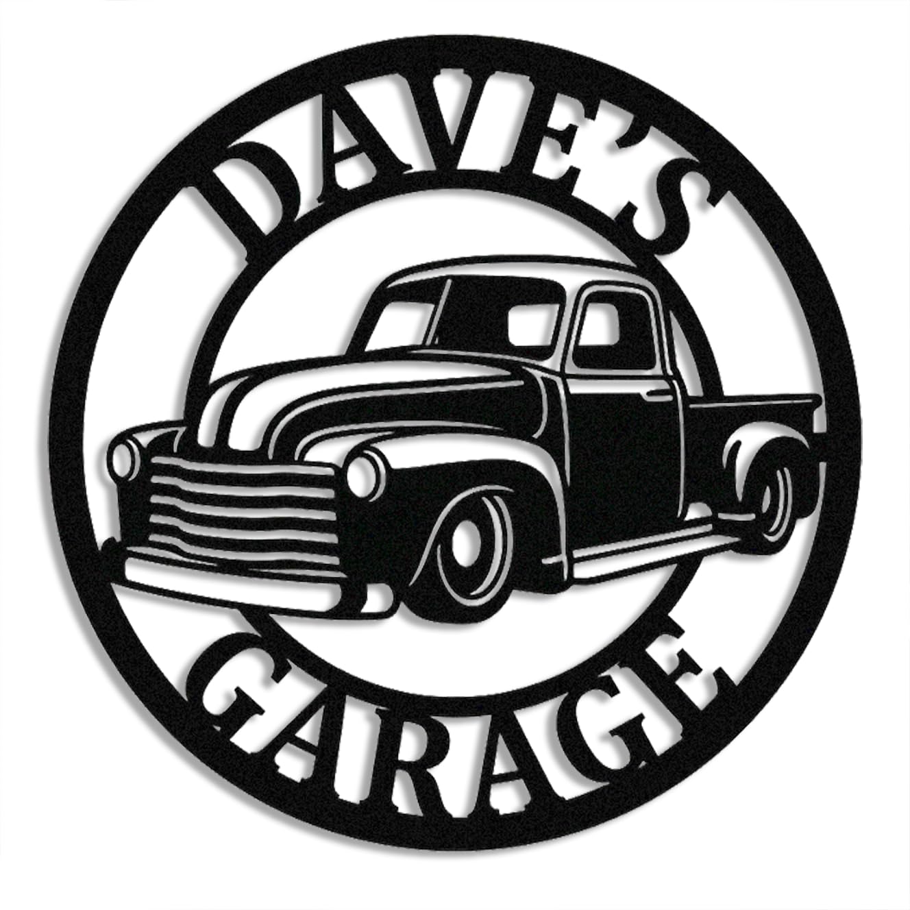 Personalized Vintage Pickup Metal Sign,Custom Garage Hanging Wall Art,Car Decor,Vintage Truck Decor,Gift for Truck Lovers