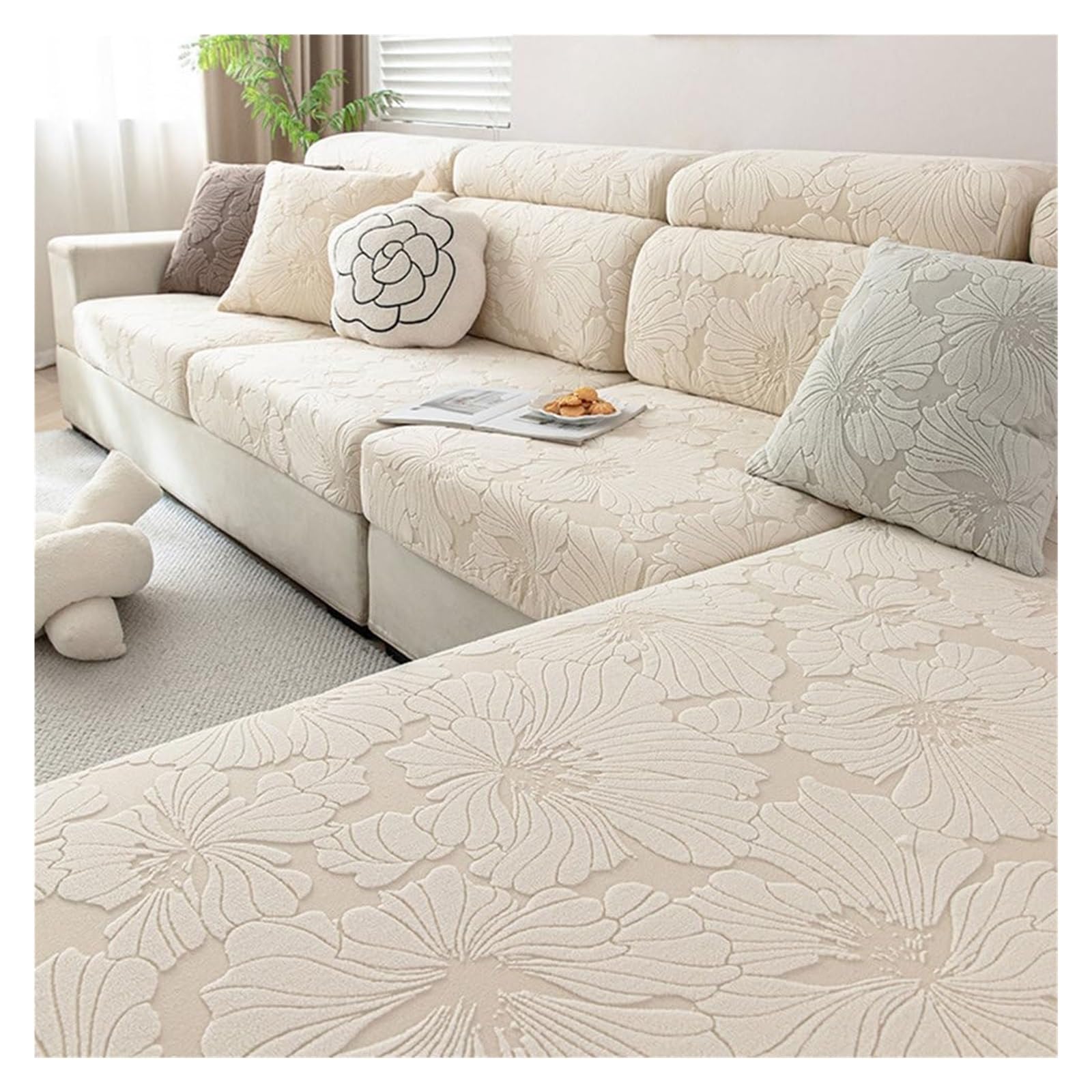 Housses de coussin pour canapé modulaire antidérapantes taille L style 2