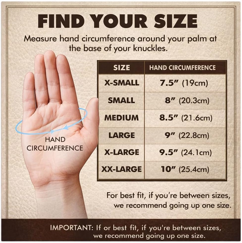 Riparo Men’s Perforated Leather Driving Gloves – Cognac Genuine Cowhide – Full-Finger Classic Motoring Style, Breathable Luxury Gloves (X-Large, Tan)