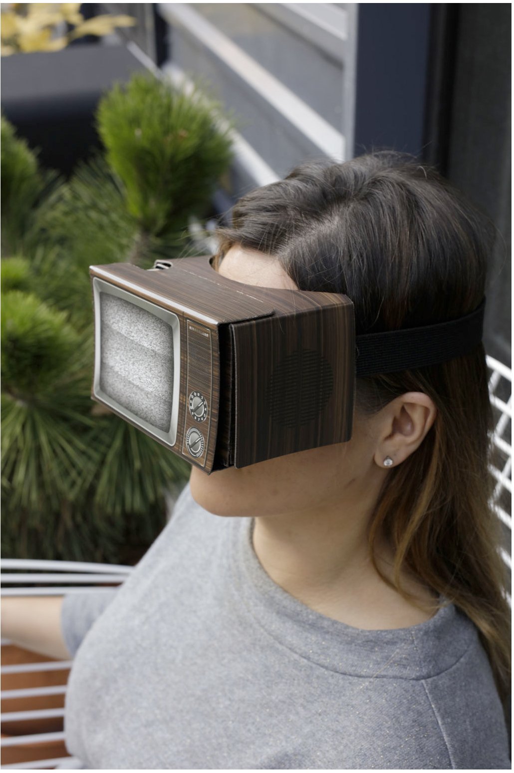 Kikkerland GG98 Lunette de Réalité Virtuelle Brun
