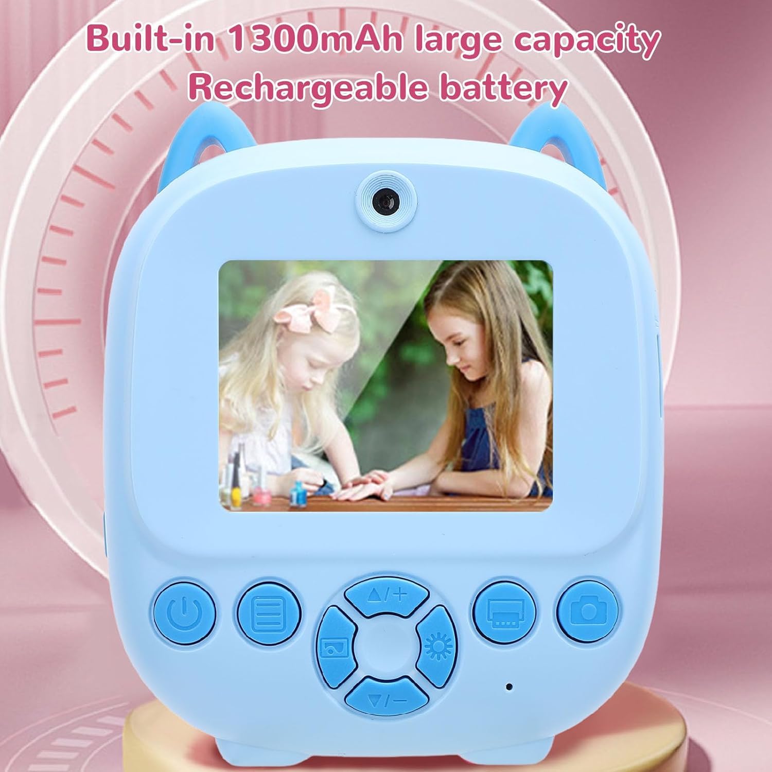 TOYTONIC Thermal Printing Toy for Boys – Fun Photo Printer with Instant B&W Prints, Dual Lens, USB Rechargeable, Filters & Games, Built-in Battery Module (Assorted) - Image 3 thumbnail