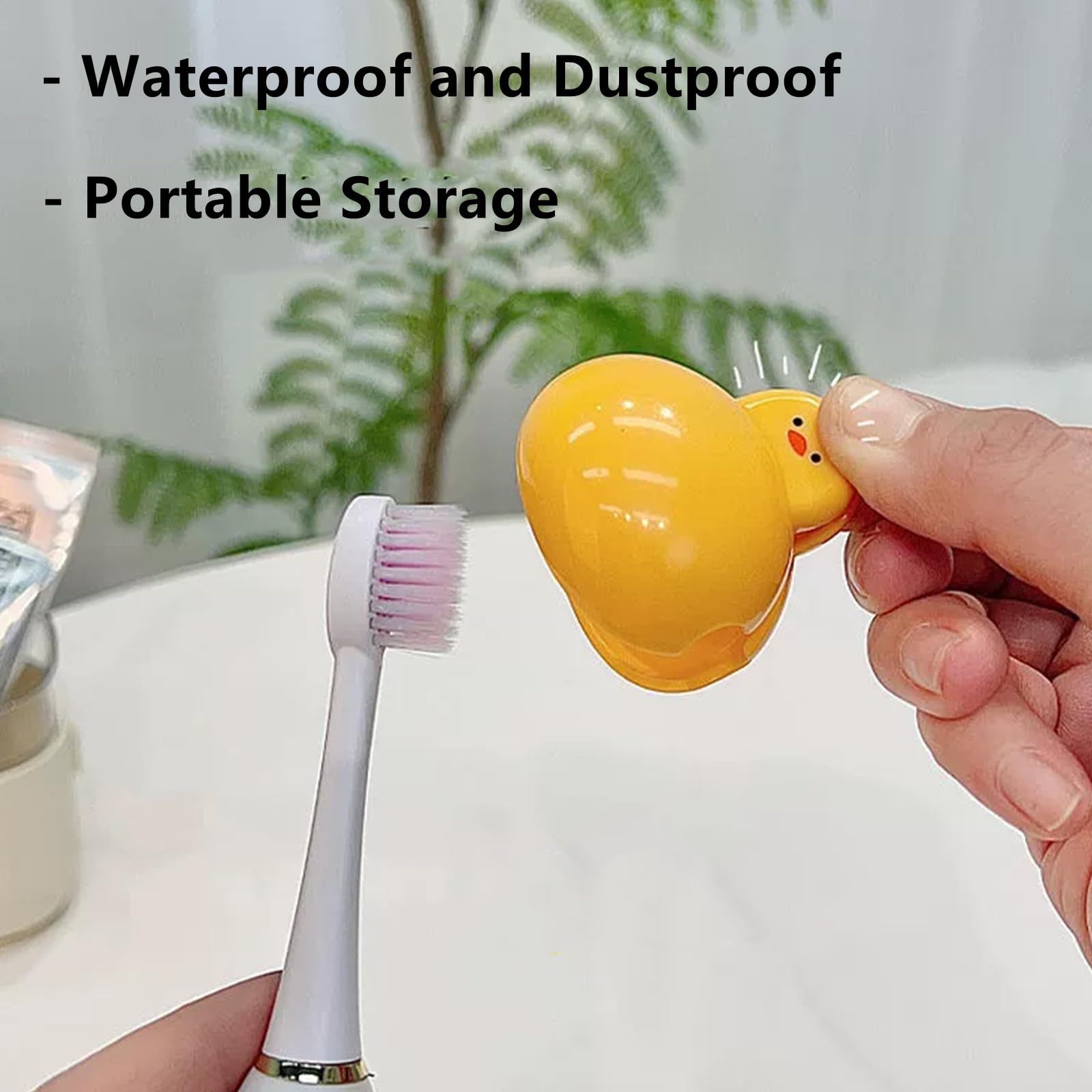 Tapas para cepillos de dientes, fundas de cepillo de dientes de dibujos animados, fundas protectoras portátiles para cepillo de dientes, clips de almacenamiento para cepillos de dientes