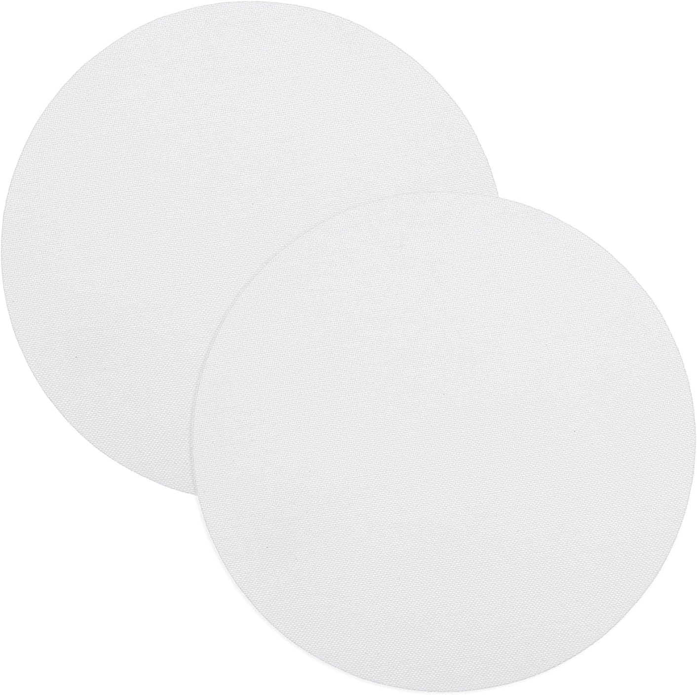 Generic 6.3" Round Lampshade Diffuser, Anti-glare Lamp Shade Diffuser Fabric Lamp Cover for Desk Table Light Downlight Spotlight, White 2pcs