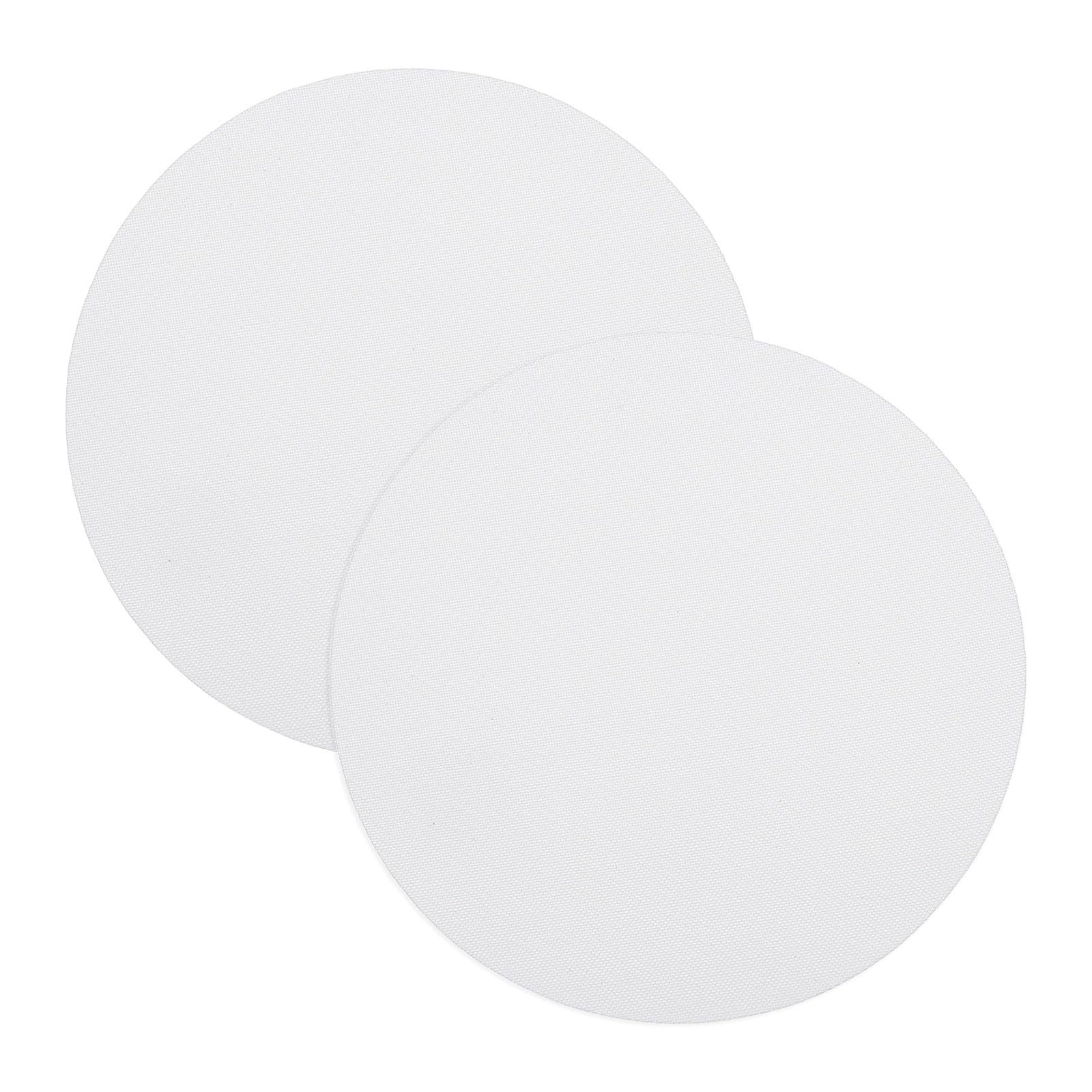 sourcing map 6.7" Round Lampshade Diffuser, Anti-Glare Lamp Shade Diffuser Fabric Lamp Cover for Desk Table Light Downlight Spotlight, White 2pcs — image 1