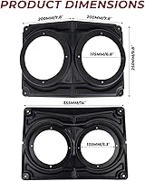 Vista 6 de KEMIMOTO UTV 6.5" Speaker Enclosure, Universal 6.5" Speaker Systems Enclosure Hard Roof Enclosure Accessories Compatible with Polaris RZR, Can Am