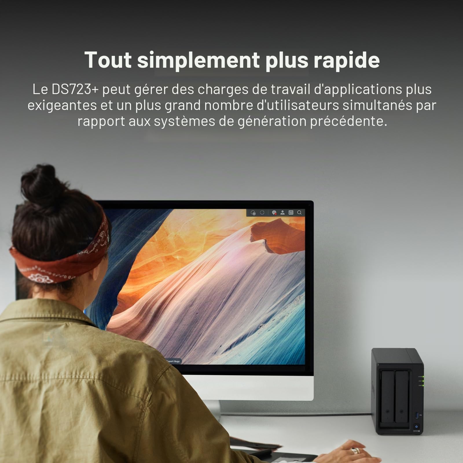 Synology DiskStation DS723+ à 2 Baies (sans Disque)