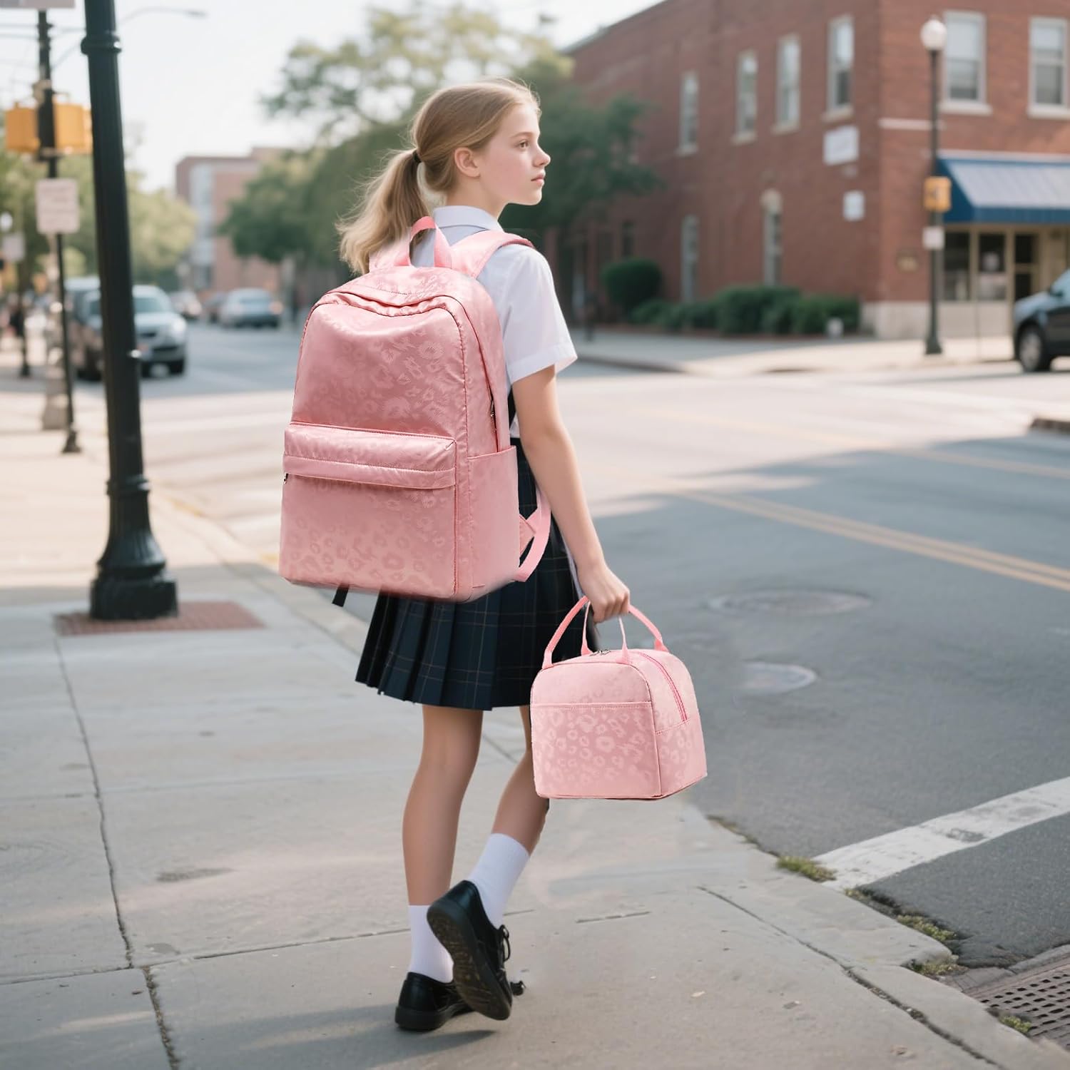 Jumpopack Backpack for Girls School Bag With Lunch Box - Kids Bookbag for Teen Girls - Image 7