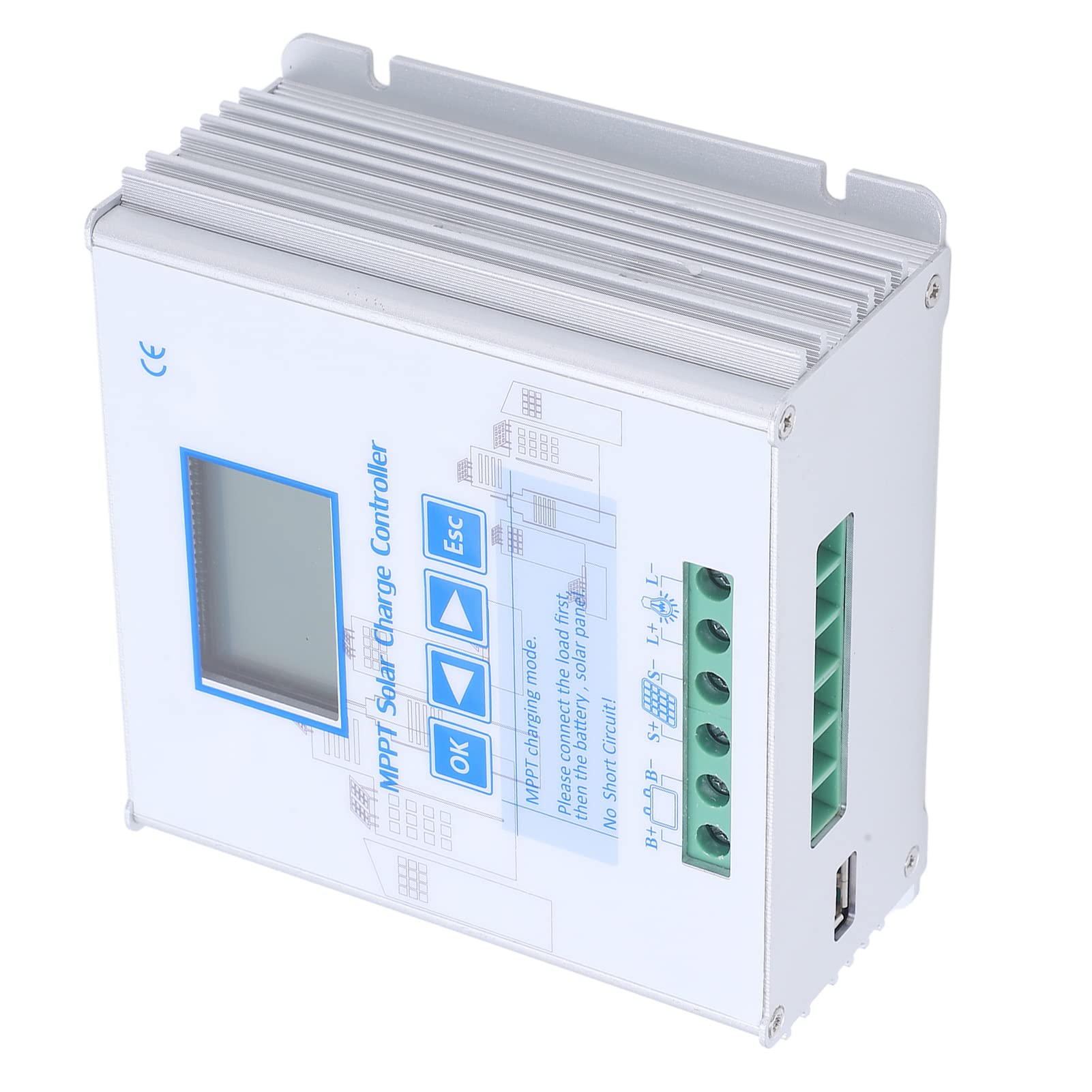 MPPT Solar Charge Controller, Protective Universal 12V 24V Solar Panel Regulator for Agriculture for Camping-image-45