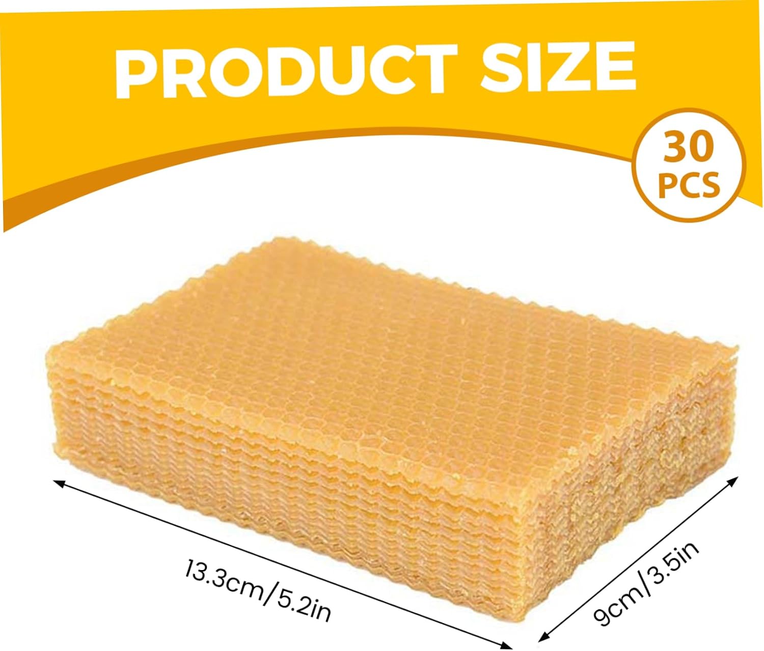 Cndiyald Beeswax Sheets for Candle Making - 30PCS 5x3.5 Inch DIY Craft Supplies, Eco-Friendly for Kids Adults image 5