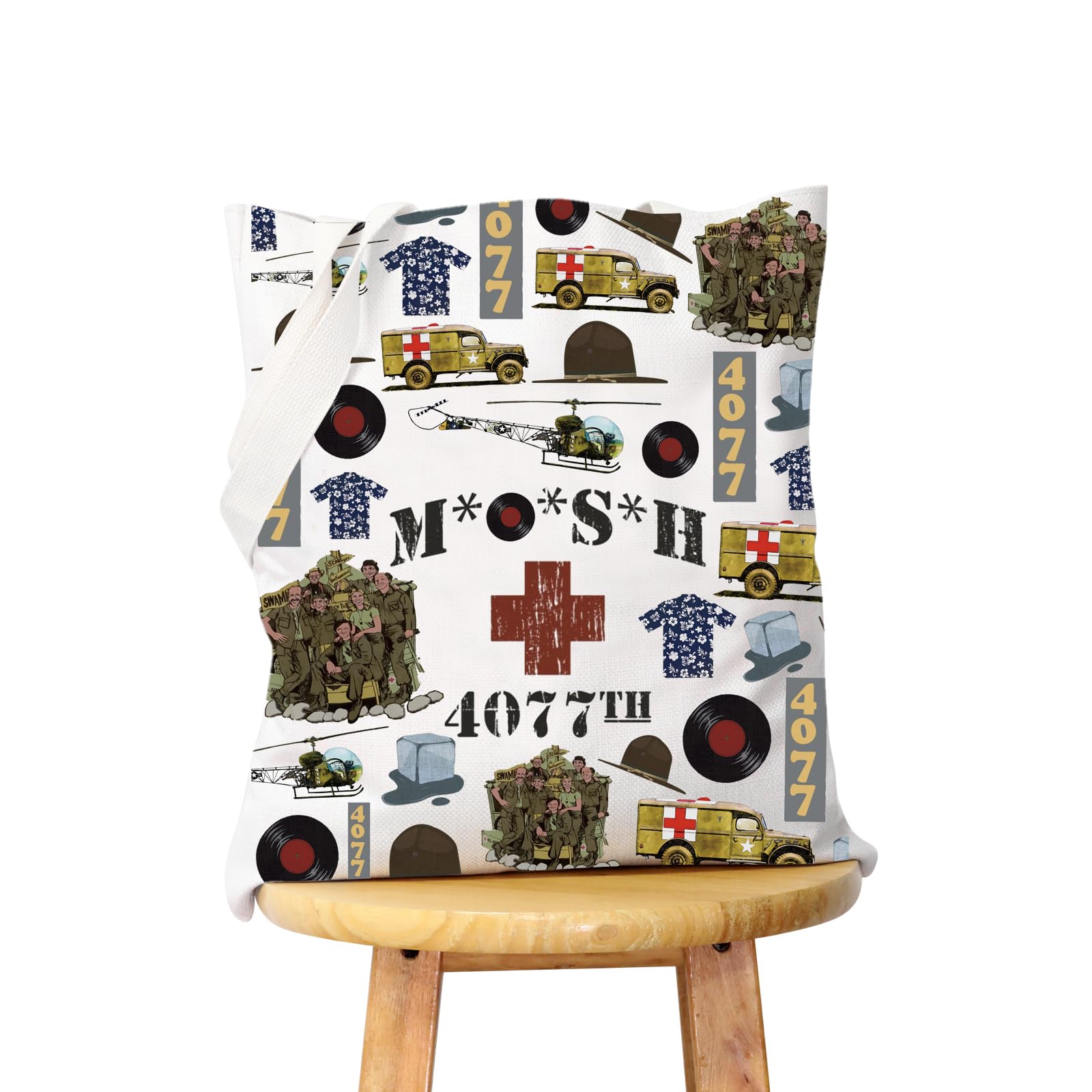 WCGXKO TV Show Inspired Gift TV Show Fans Canvas Tote Bag Reusable Bag Shopping Bag