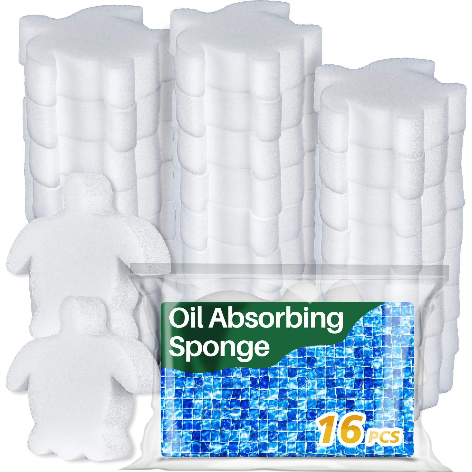 RAINFLOW Esponja absorbente de aceite para piscina