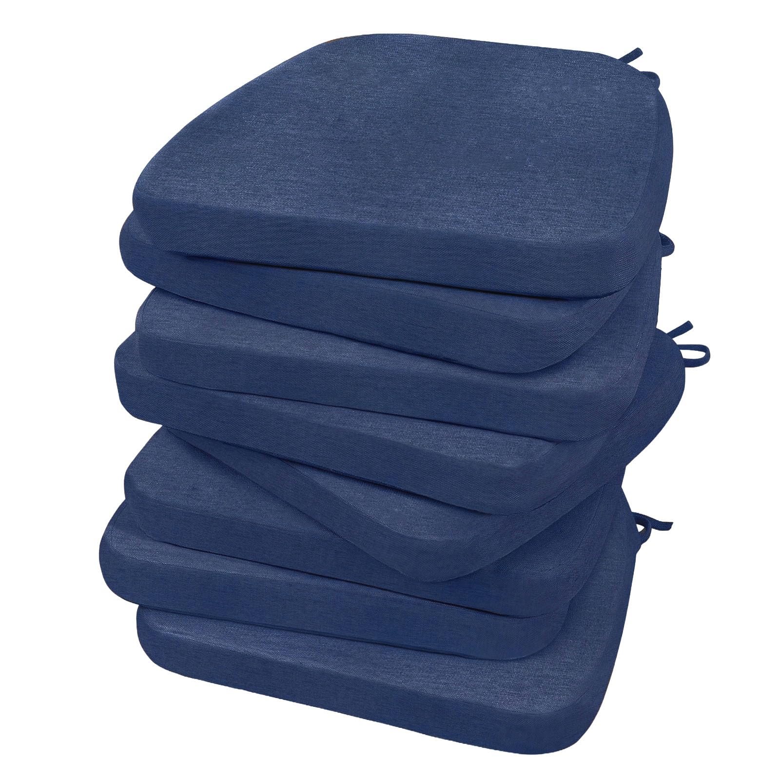 AAAAAcessories Chair Cushions for Dining Chairs, 17 x 16 x 2 in, Set of 8