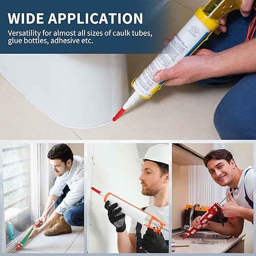 Miniatura 7 de Zonon 10 tapas de calafateo para herramientas de acabado para sellar y conservar, color rojo