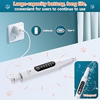 BETOPET Ultrahangos Fogkő Eltávolító Kutyáknak és Macskáknak, 5 Módú Fogkefe Szett 6