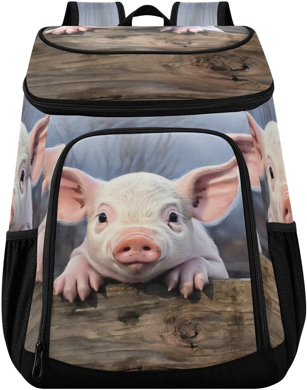 Cute Pig Cooler Backpack 36 Cans Leakproof Waterproof Backpack Cooler Bag Beach Accessories for Women and Men Travel Camping Fishing Backpack