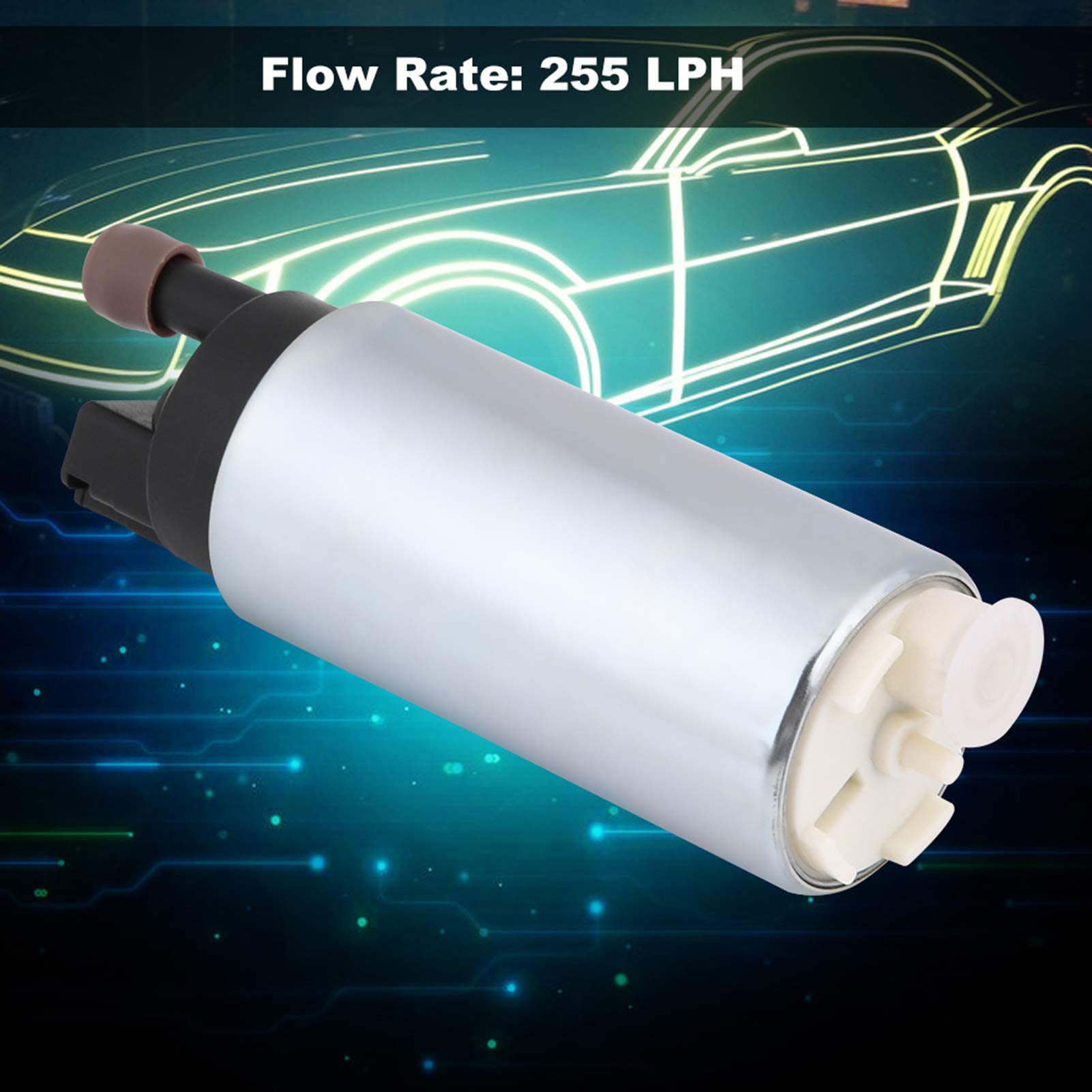 Pompa carburante elettrica ad alta pressione nel serbatoio con kit di installazione GSS342 255LPH universale,pompa del carburante