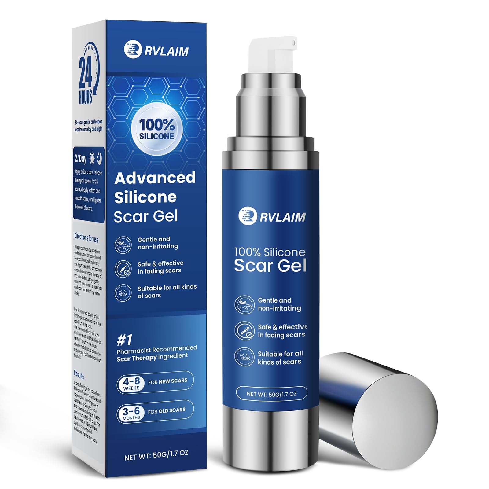 Rvlaim 100% Silicone Scar Gel