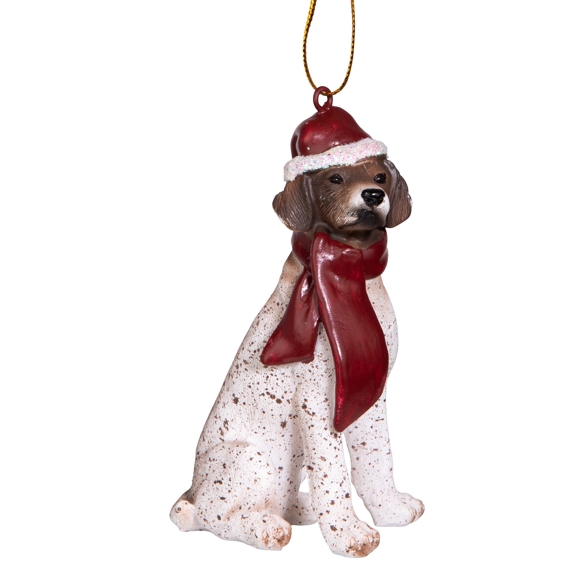 Christmas Ornaments - Xmas Pointer Holiday Dog Ornaments - Christmas Decorations