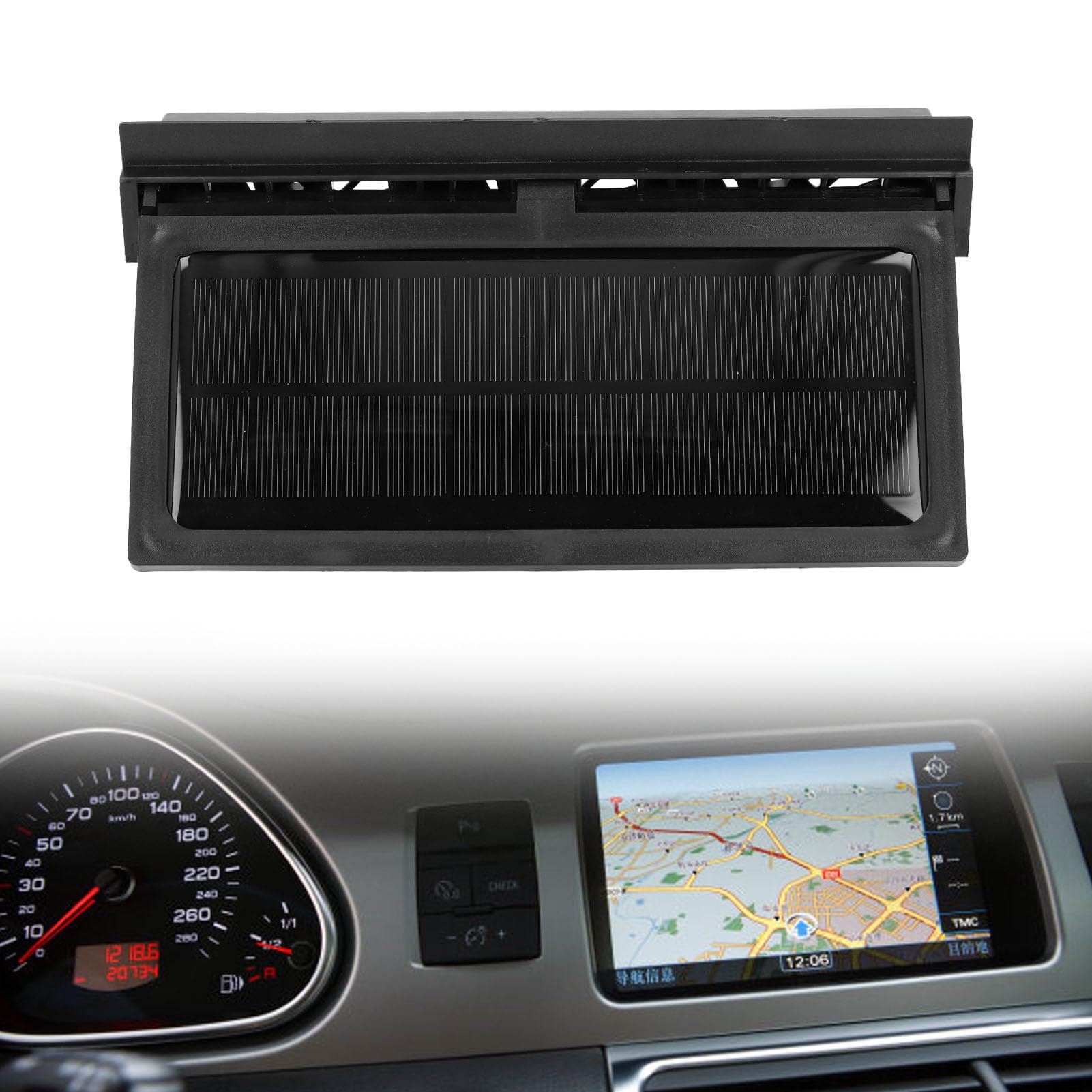 Wentylator wydechowy Solar i USB Podwójny ciągły tryb zasilania Inteligentna wentylacja krążenia Super ciche okno samochodu wentylator chłodzący