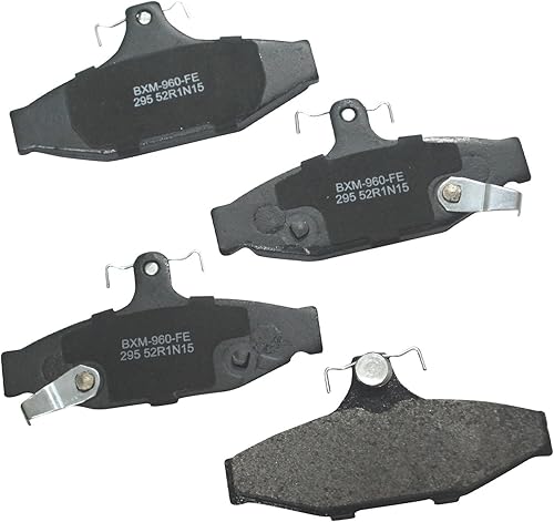 Vista 417 de Bendix Premium SBM8 - Pastillas de freno semimetálicas Premium para modelos seleccionados Buick Special, Camaro, Corvette, Phaeton, Olds F85, Vista