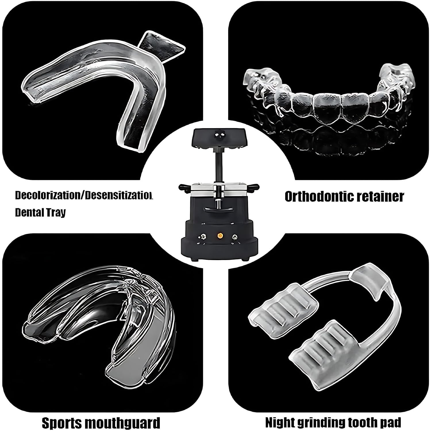 Dental-Vakuumformmaschine, Wärmeform-Laborausrüstung, kiefergerechte Retainer-Laminiermaschine, Zahnpresse für Kliniken & Experimente