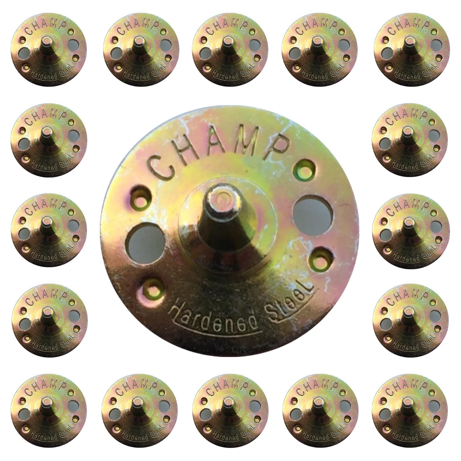 LORD'S TOWN Full Metal Cricket Shoes Spikes Nails (Golden)