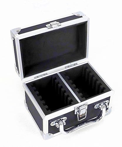 Ursae Minoris Elite - Caja de aluminio negra para 12 portamonedas de estilo certificado o certificado NGC, PCGS, ANACS, Elite, Lighthouse, BCW