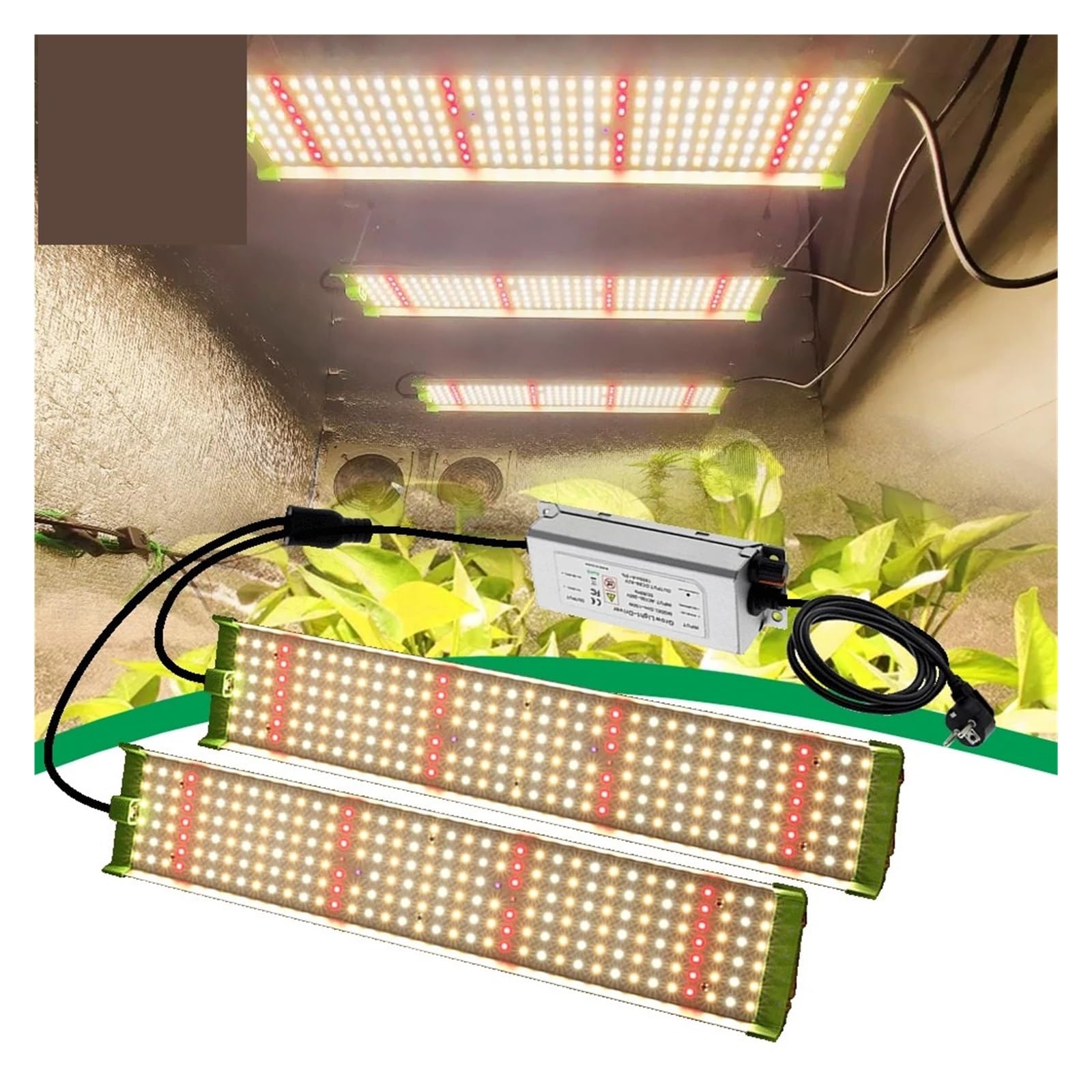 Lámpara de Planta, Luz LED de cultivo de 150W con lámpara de crecimiento de plantas de espectro completo LM281B for siembra de flores de plantas hidropónicas de invernadero de interior , para Plantas(